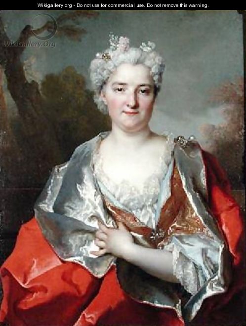 Portrait presumed to be Anne Therese de Marquenat de Courcelles - Nicolas de Largilliere