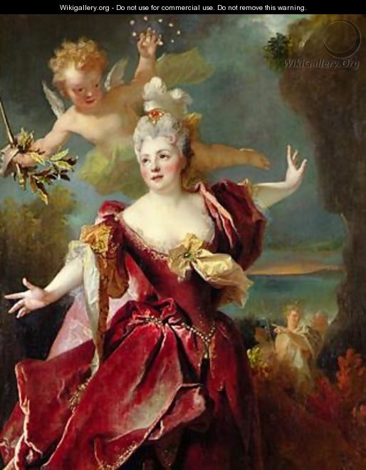 Mademoiselle Duclos in the role of Ariane in the Play - Nicolas de Largilliere