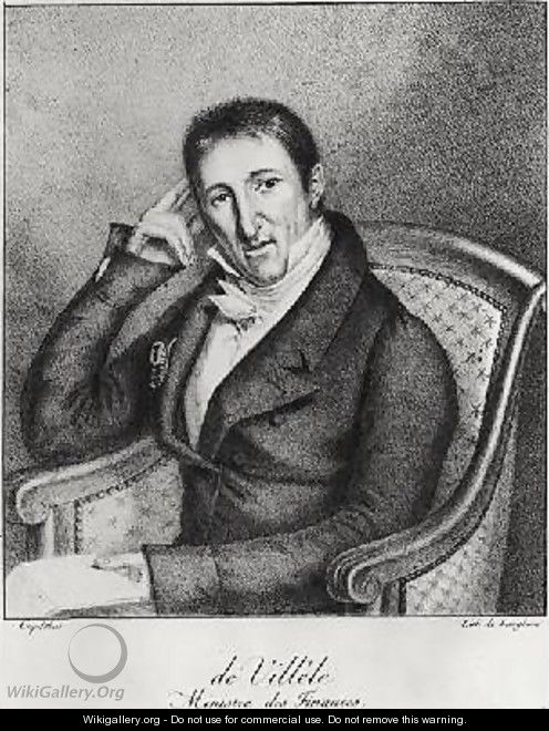 Portrait of Jean Baptiste Count of Villele 1773-1854 - Langlume