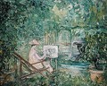 Woman Painting in a Landscape - Pierre Laprade