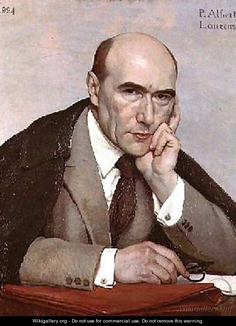Portrait of Andre Gide 1869-1951 - Paul Albert Laurens