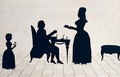 Silhouettes of Monsieur and Madame Roland and their Daughter Eudora - Jean Gaspard Lavater