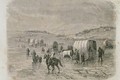 A Wagon Train Heading West in the 1860s - Eugene Antoine Samuel Lavieille