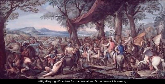 Alexander at the Battle of Arbela - (after) Le Brun, Charles