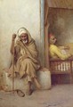 Algerian Men Resting - Jean Raymond Hippolyte Lazerges