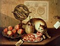 Still Life with Cat - Sebastiano Lazzari