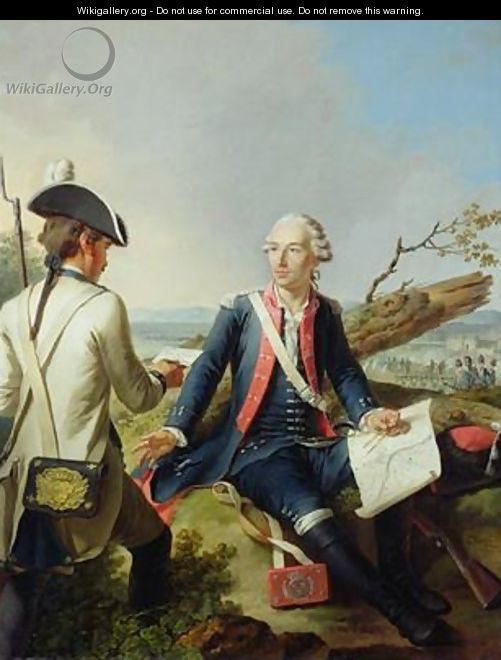 Marquis Louis dEstampes 1734-1815 at the Siege of Kassel - Jean Jacques Francois Le Barbier