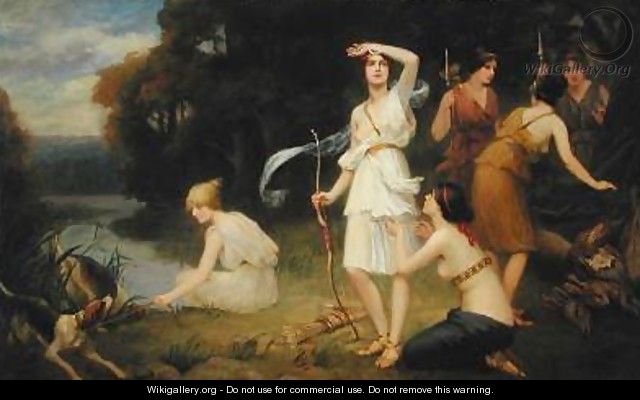 Diana and her Hunting Maidens - Fernand Le Quesne