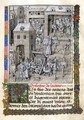 The copyist Jean Mielot fl.1448-68 working in his scriptorium - Jean I Le Tavernier