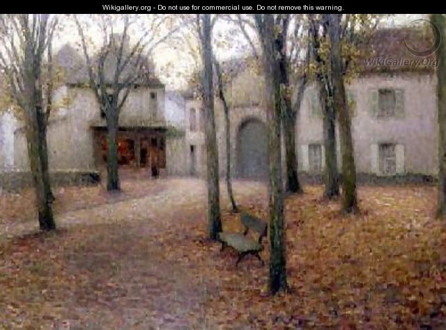 The Village in Autumn - Henri Eugene Augustin Le Sidaner