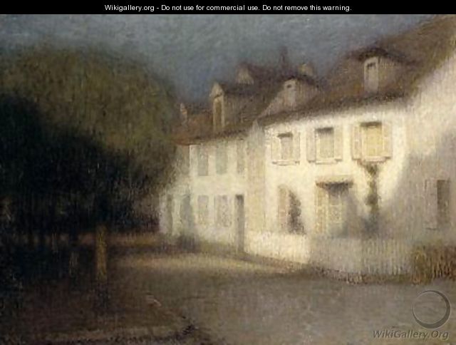 The House - Henri Eugene Augustin Le Sidaner The House - Henri Eugene Augustin Le Sidaner