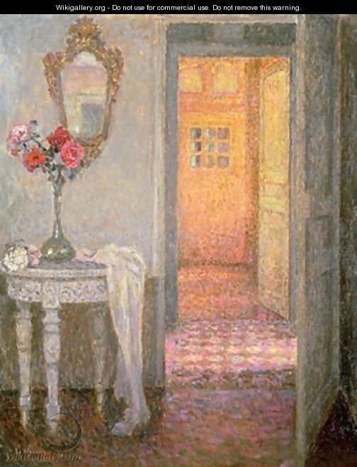 Interior of a Hallway - Henri Eugene Augustin Le Sidaner
