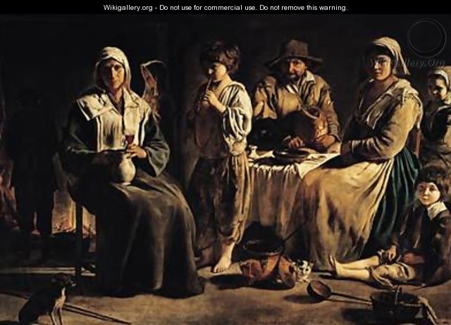 Peasant Family in an Interior - Louis Le Nain