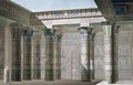 Interior perspective view from the portico of the Grand Temple on the Island of Philae - (after) Le Pere