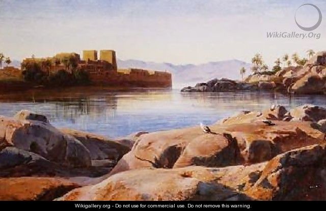 Philae on the Nile - Edward Lear