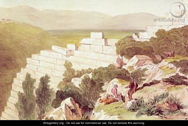 Walls of Ancient Samos Cephalonia - Edward Lear