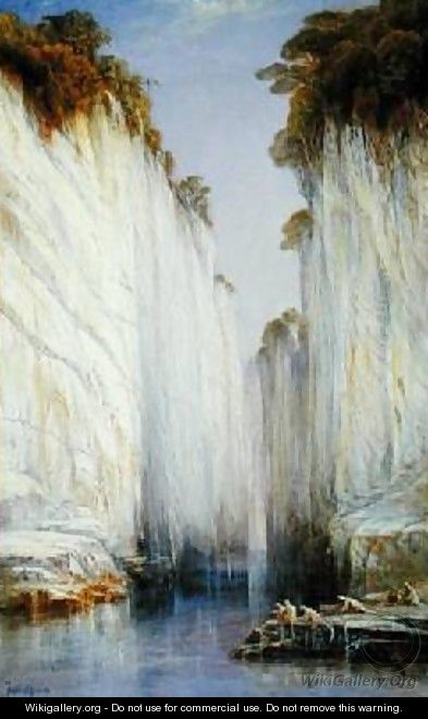 The Marble Rocks - Nerbudda Jubbolpore - Edward Lear