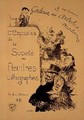Reproduction of a poster advertising The Society of Lithography Painters Exhibition at the Gallerie des Artistes Modernes - Charles Leandre