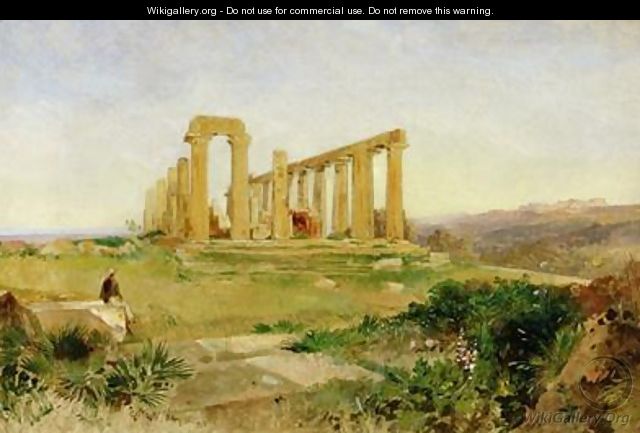 Temple of Agrigento - Edward Lear