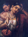 Yasodha and Krishna - Raja Ravi Varma