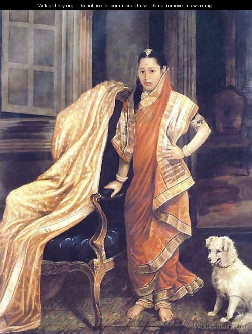Princess Tharabai - Raja Ravi Varma
