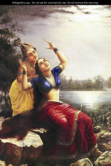 Radha and Madhava - Raja Ravi Varma