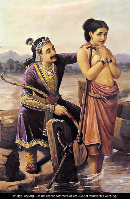 Santhanu and Matsyagandhi - Raja Ravi Varma