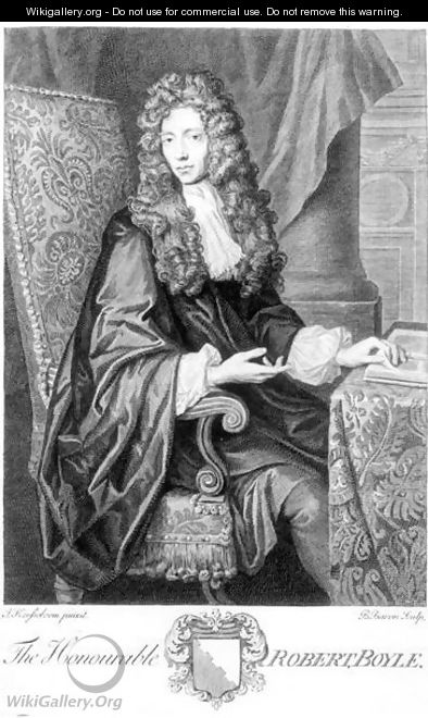 The Honorable Robert Boyle 1627-91 - (after) Kerseboom, Johannes