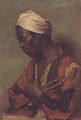 An Arab in Meditation - Carl Ludwig Ferdinand Kerstan