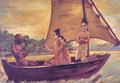 Sreerama Crossing Sarayu River - Raja Ravi Varma