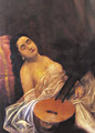 Sleeping Beauty - Raja Ravi Varma