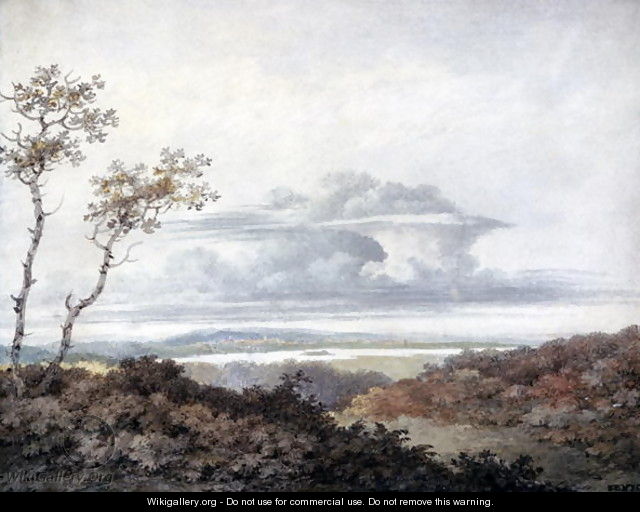 Rural landscape with later cloud studies by Luke Howard 1772-1864 - Edward Kennion