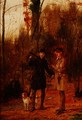 Two Men Shooting a Woodcock - George Goodwin Kilburne