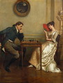 A Game of Chess - George Goodwin Kilburne