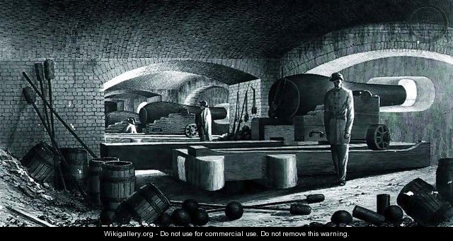 Fort Sumter Interior View of Three Gun Battery - (after) Key, John Ross