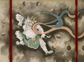 Sliding doors depicting a thunder god Late Edo - Suzuki Kiitsu