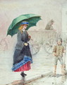 The Green Umbrella - George Goodwin Kilburne