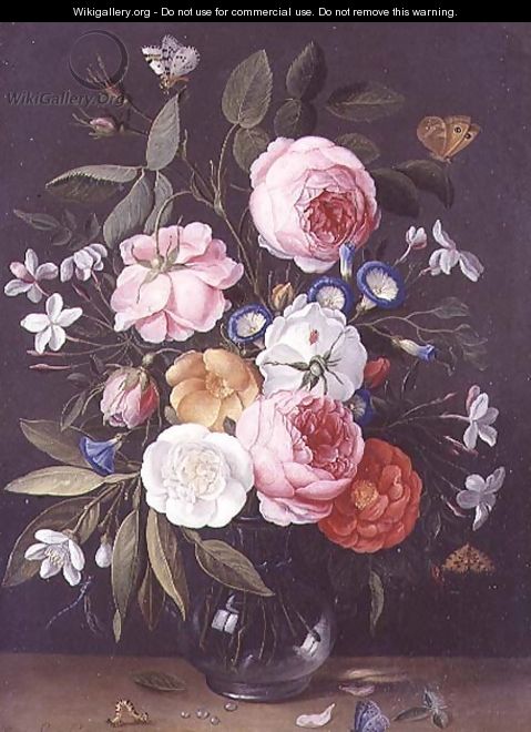 Still Life of Flowers in a Vase - Jan van Kessel
