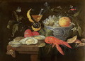 Still Life with Fruit and Shell Fish - Jan van Kessel