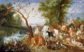 The Animals entering Noahs Ark - Jan van, the Younger Kessel