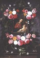 The Virgin and Child in a cartouche - Jan van Kessel