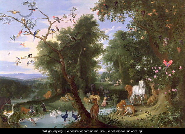 The Garden of Eden - Jan van Kessel