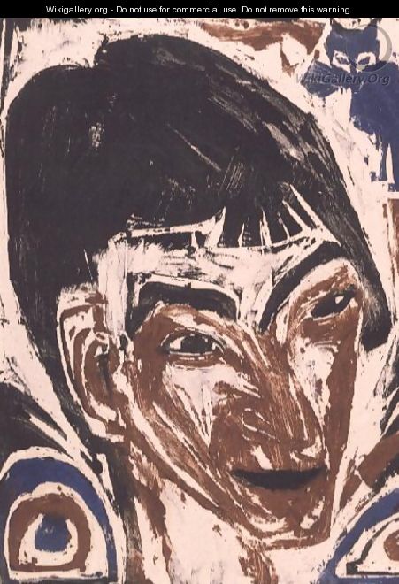 Portrait of Otto Mueller 1874-1930 - Ernst Ludwig Kirchner