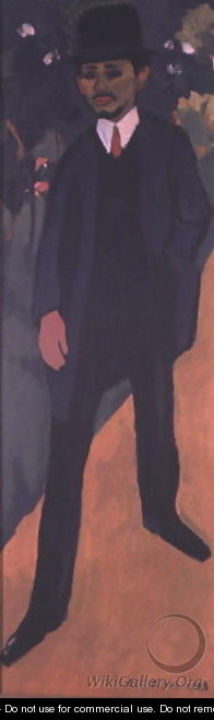 Portrait of Erich Heckel - Ernst Ludwig Kirchner