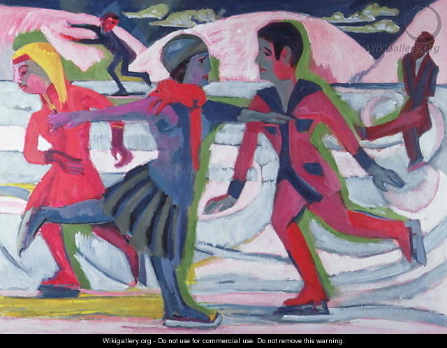 Ice Skaters - Ernst Ludwig Kirchner