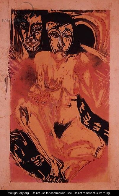 Melancholy Girl - Ernst Ludwig Kirchner