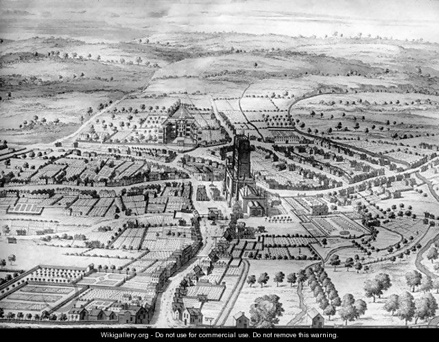 Cirencester Park from The Ancient and Present State of Gloucestershire - Johannes Kip