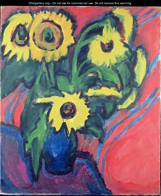 Sunflowers 2 - Ernst Ludwig Kirchner