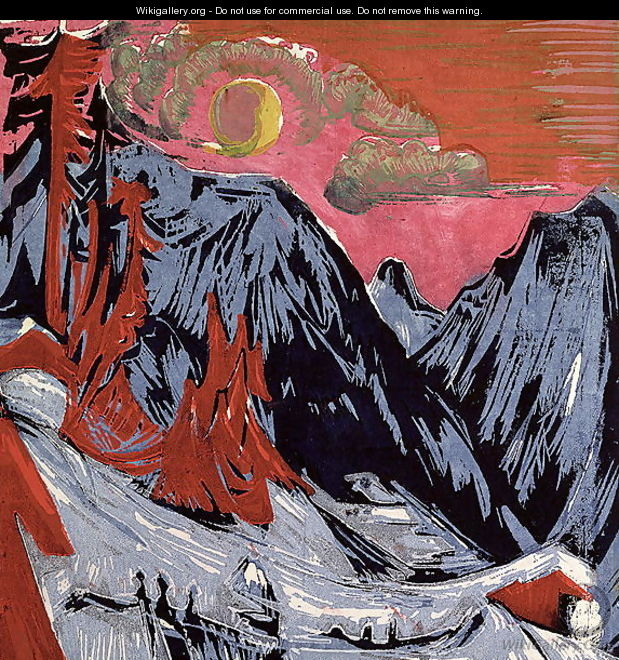 Mountains in Winter - Ernst Ludwig Kirchner