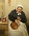 Polishing the Pan - Mary Evelina Kindon